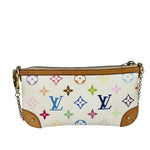 Louis Vuitton White Leather Milla Pochette MM