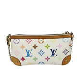 Louis Vuitton White Leather Milla Pochette MM