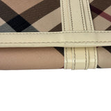 Burberry Cream Nova Check Penrose Continental Long Wallet