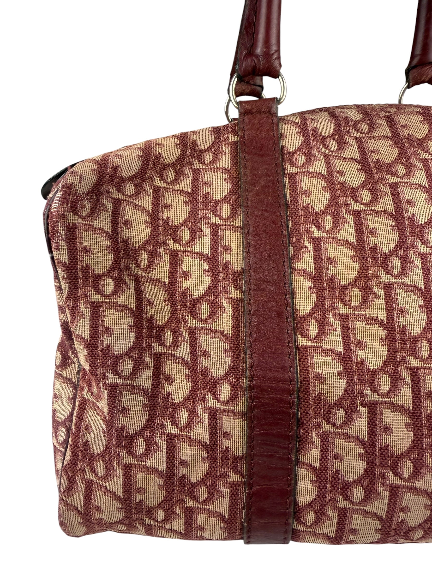 Christian Dior Vintage Monogram Trotter Boston Handbag