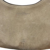 Ferragamo Vintage Beige Suede Hobo Shoulder Bag