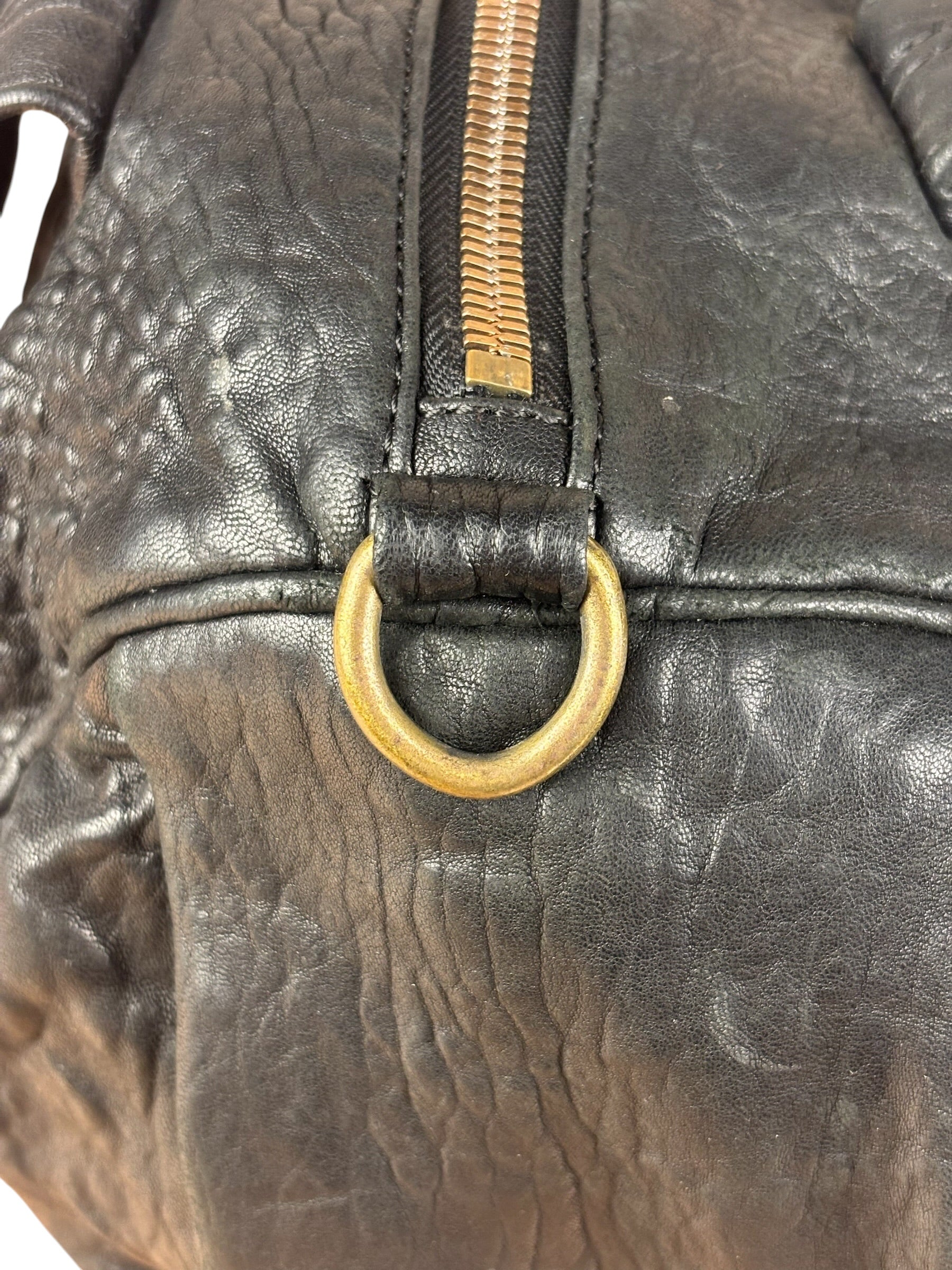 Alexander Wang Black Leather Rocco Duffel Line Shoulder/HandBag