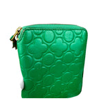 Comme Des Garcons Green Zip Around Wallet
