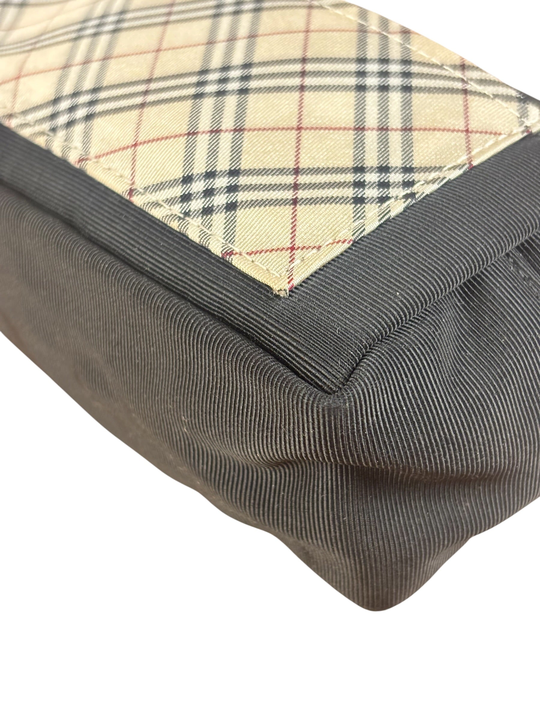 Burberry Vintage Black Nova Check Cosmetic Pouch
