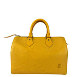 Louis Vuitton Yellow Epi Leather Speedy 25