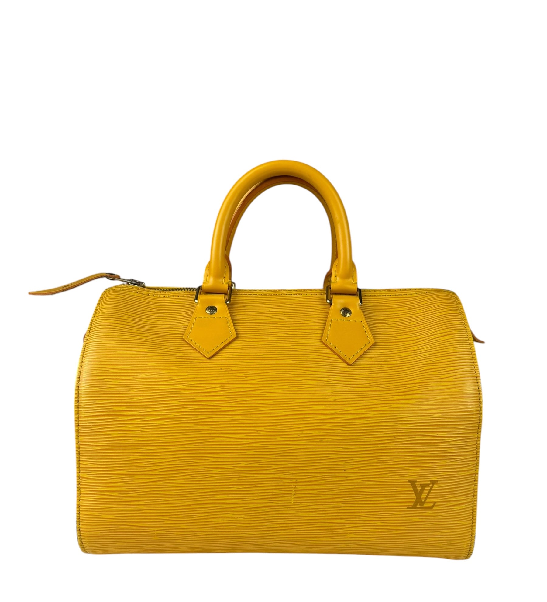 Louis Vuitton Yellow Epi Leather Speedy 25