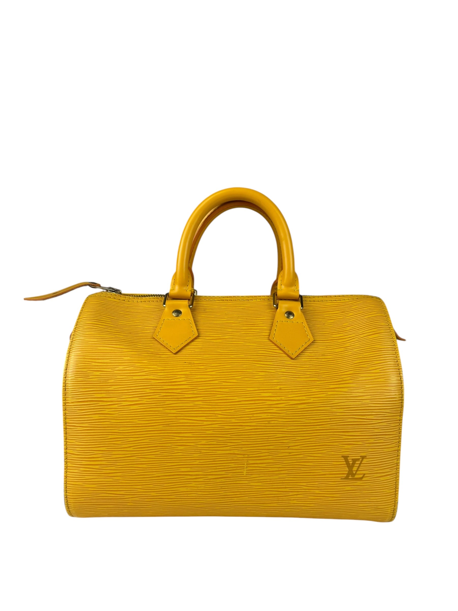 Louis Vuitton Yellow Epi Leather Speedy 25