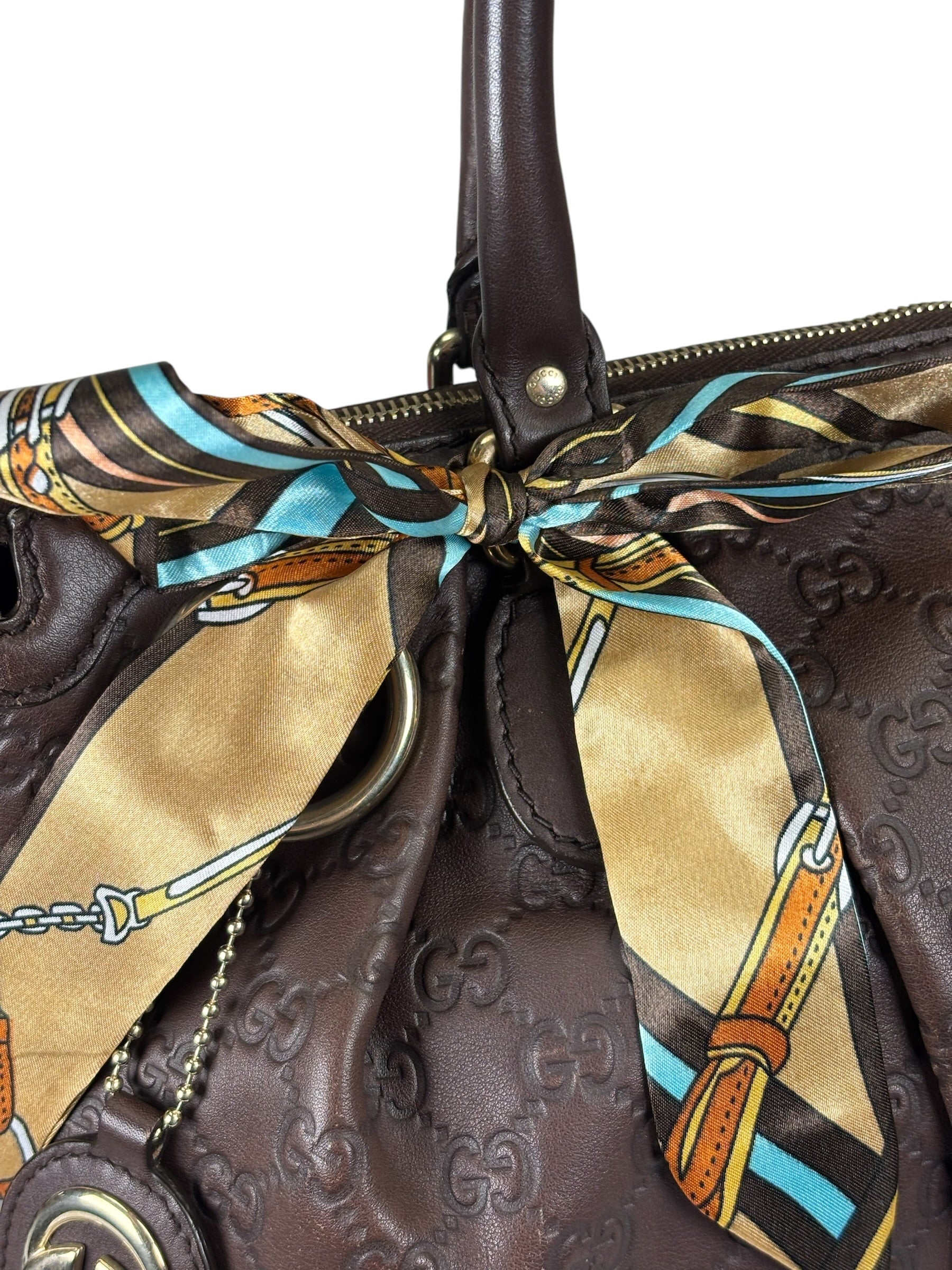 Gucci Brown GG Supreme Shoulder Bag