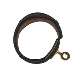 Hermes Black Leather Kelly Double Tour Bracelet