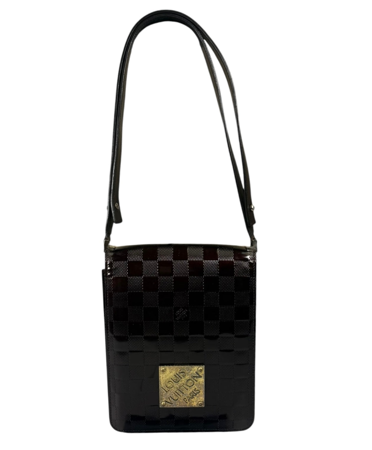 Louis Vuitton Amarante Damier Vernis Club Carmine Shoulder Bag