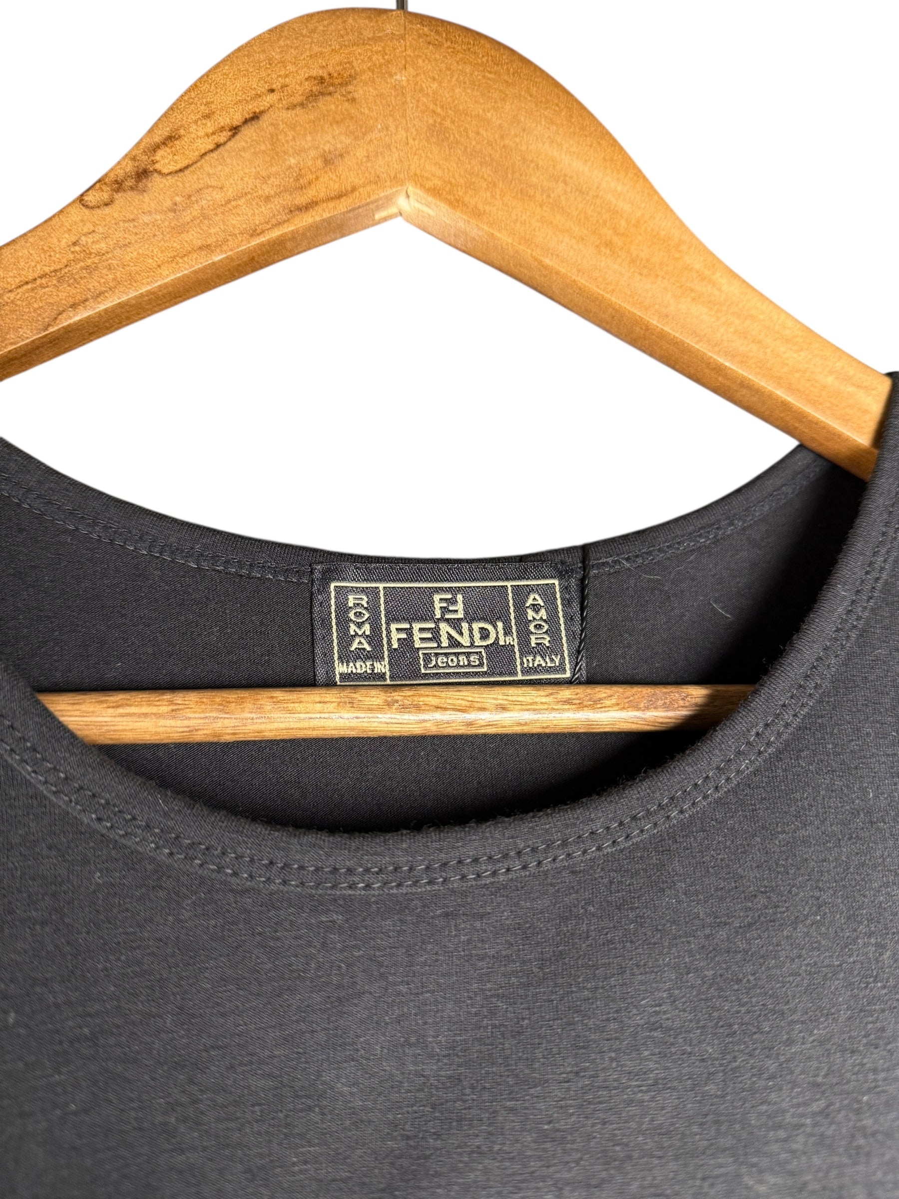 Fendi Embroidered Logo Top