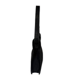 Gucci Black Canvas Leather Trim Shoulder Bag