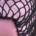 Balenciaga Pink/Black 24/7 Layered Mesh Tote Bag