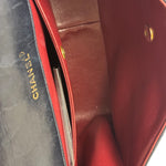 Chanel Vintage Navy Quilted Lambskin Flap Bag 1989