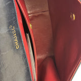 Chanel Vintage Navy Quilted Lambskin Flap Bag 1989
