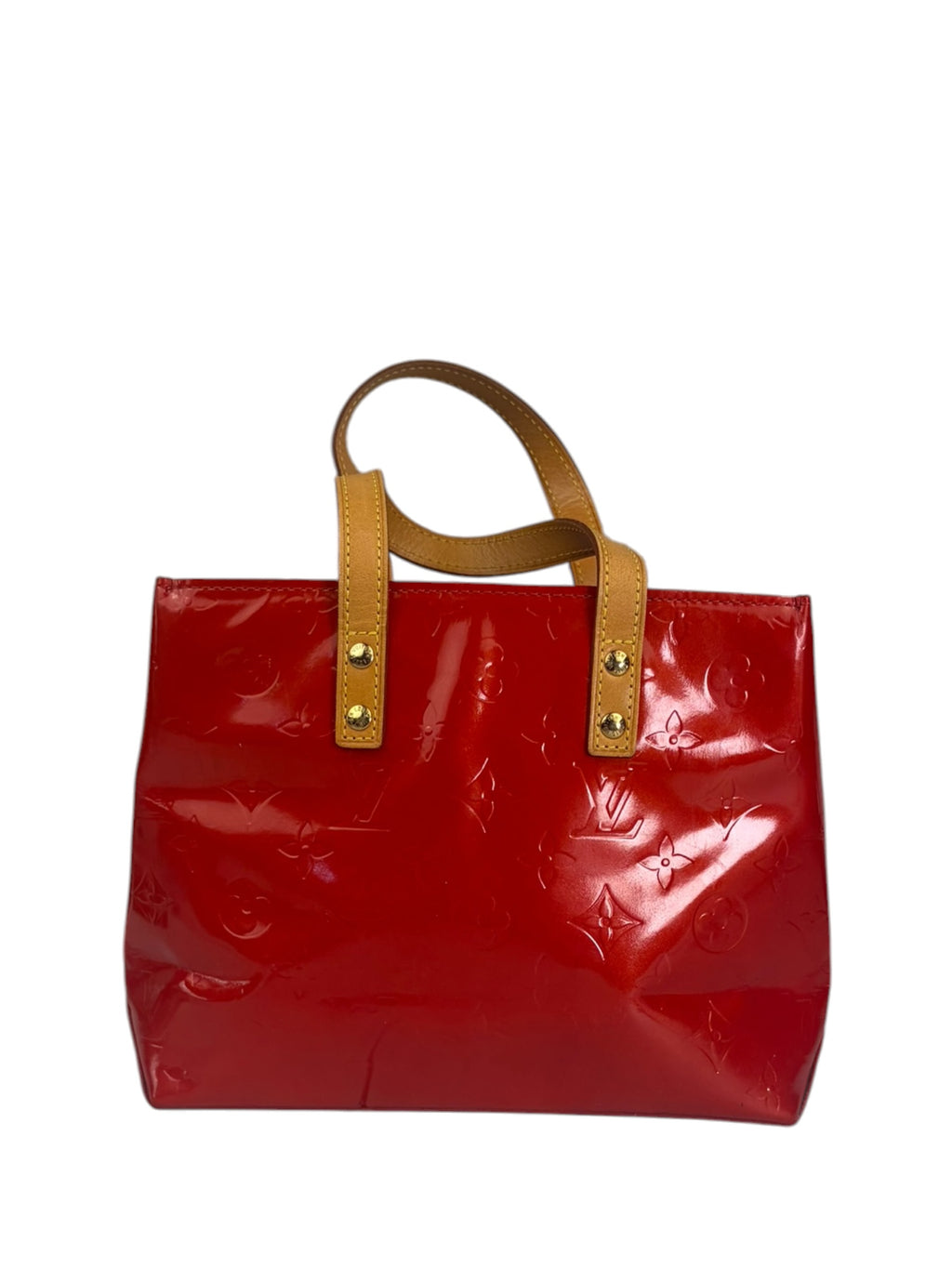 Louis Vuitton Red Vernis Reade Tote PM