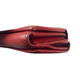Gucci Red Leather Tri-Fold Marmont Compact Wallet