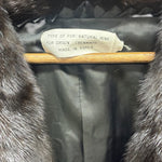 Vintage Brown Striped Mink Fur Coat
