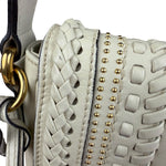 Gucci Limited Edition White Leather Marrakech Satchel Shoulder Bag