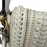 Gucci Limited Edition White Leather Marrakech Satchel Shoulder Bag