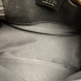 Gucci Vintage GG Black Canvas Pochette
