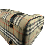 Burberry Vintage Haymarket House Small Boston Bag