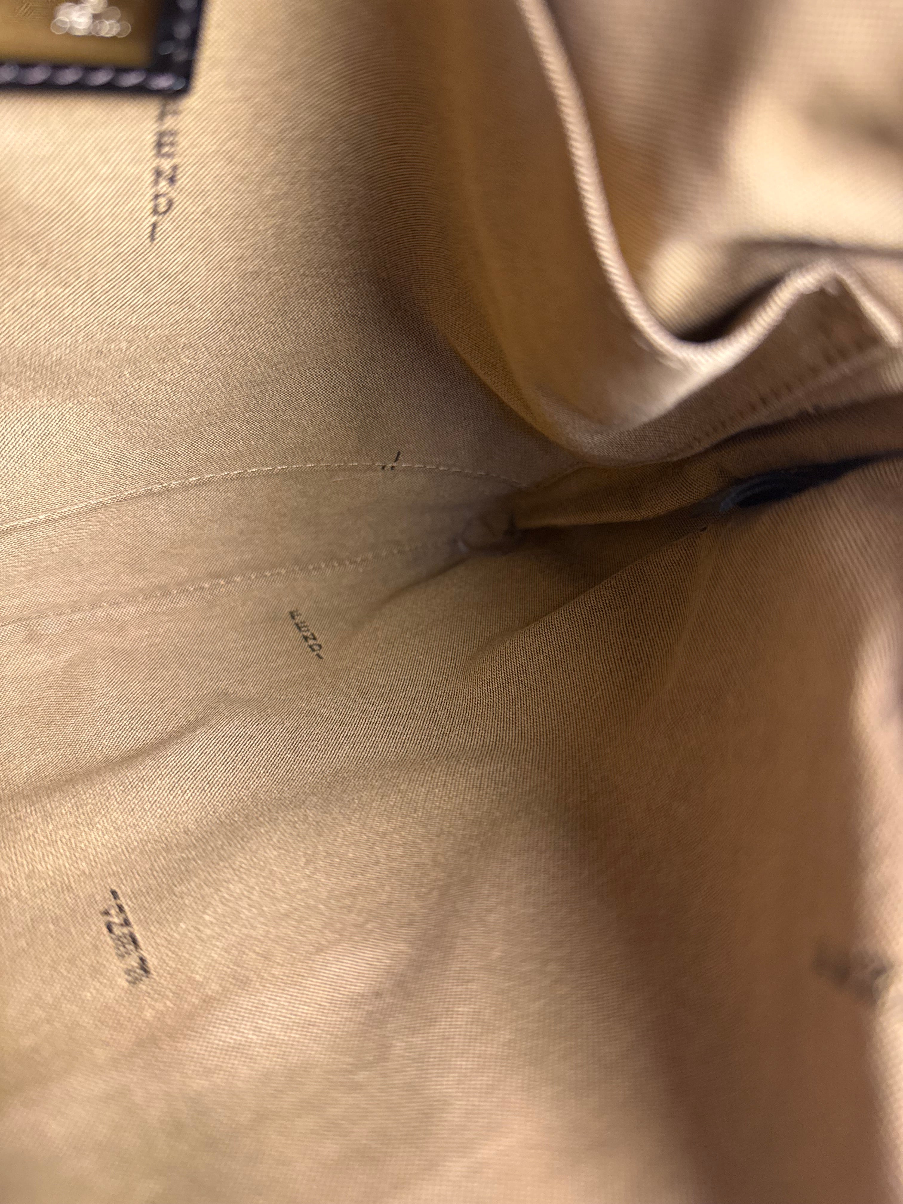 Fendi Vintage Zucca Pattern Canvas Shoulder Bag