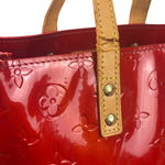 Louis Vuitton Red Canvas Monogram Vernis Hand Bag