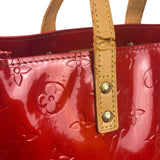 Louis Vuitton Red Canvas Monogram Vernis Hand Bag