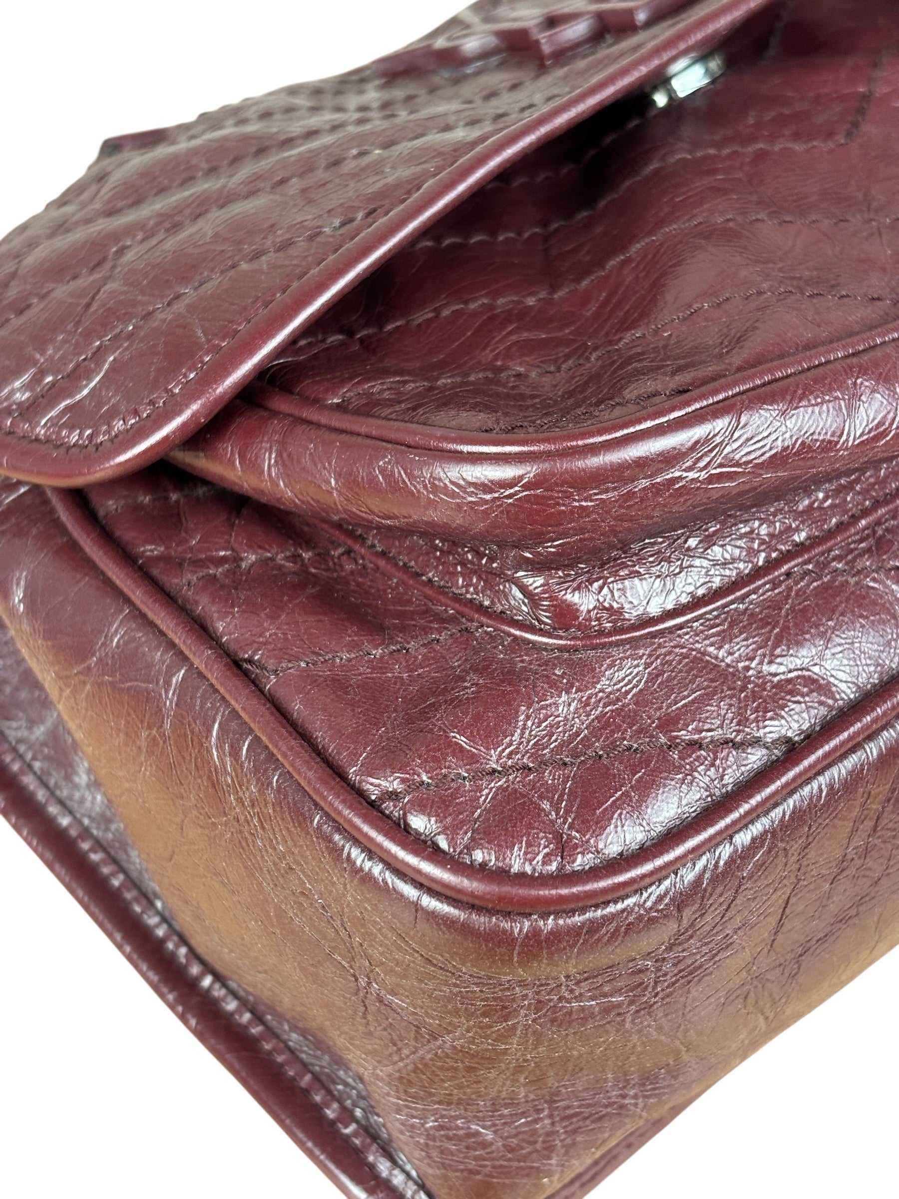 YSL Maroon Leather M Niki Shoulder Bag
