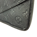 Louis Vuitton Black Leather Monogram Felicie Pochette
