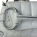 Gucci White Horsebit Vertical Quilted Leather Shoulder Bag