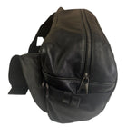 Bottega Veneta Black Leather Intrecciato Trim Belt Bag