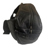 Bottega Veneta Black Leather Intrecciato Trim Belt Bag