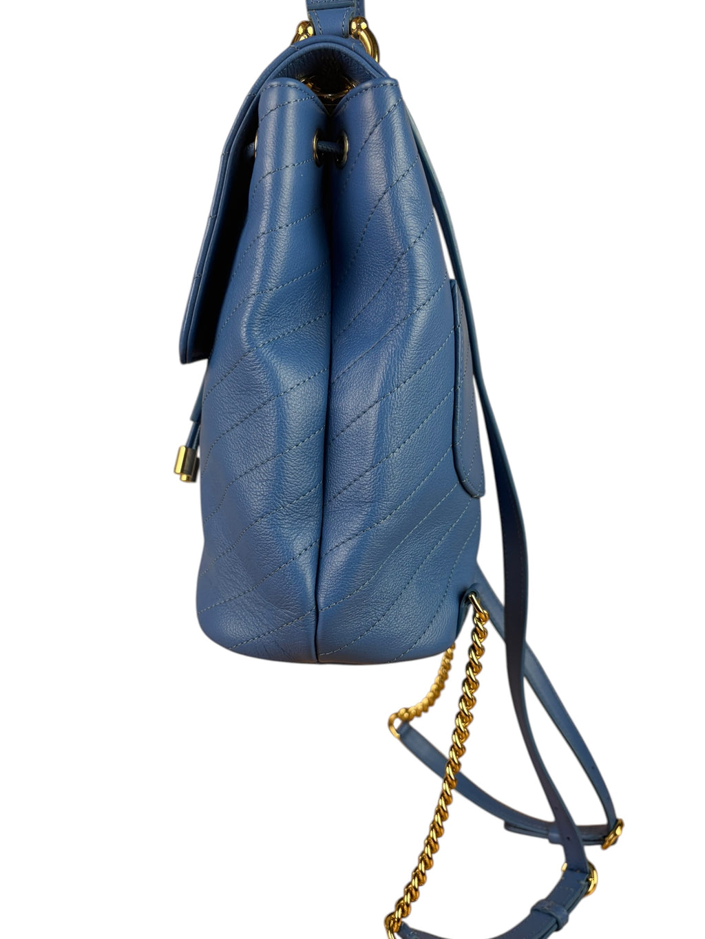 Chanel Blue Leather Chevron Urban Sprit Bag-pack