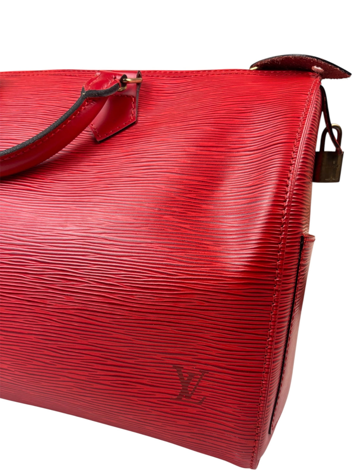Louis Vuitton Red Epi Leather Speedy 35