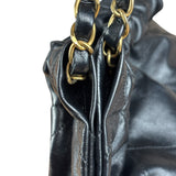 Chanel Black Quilted Leather 22 Chain Hobo Bag 2021