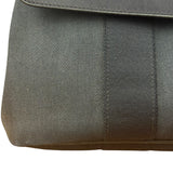 Hermes Black Canvas Leather Valparaiso Handbag