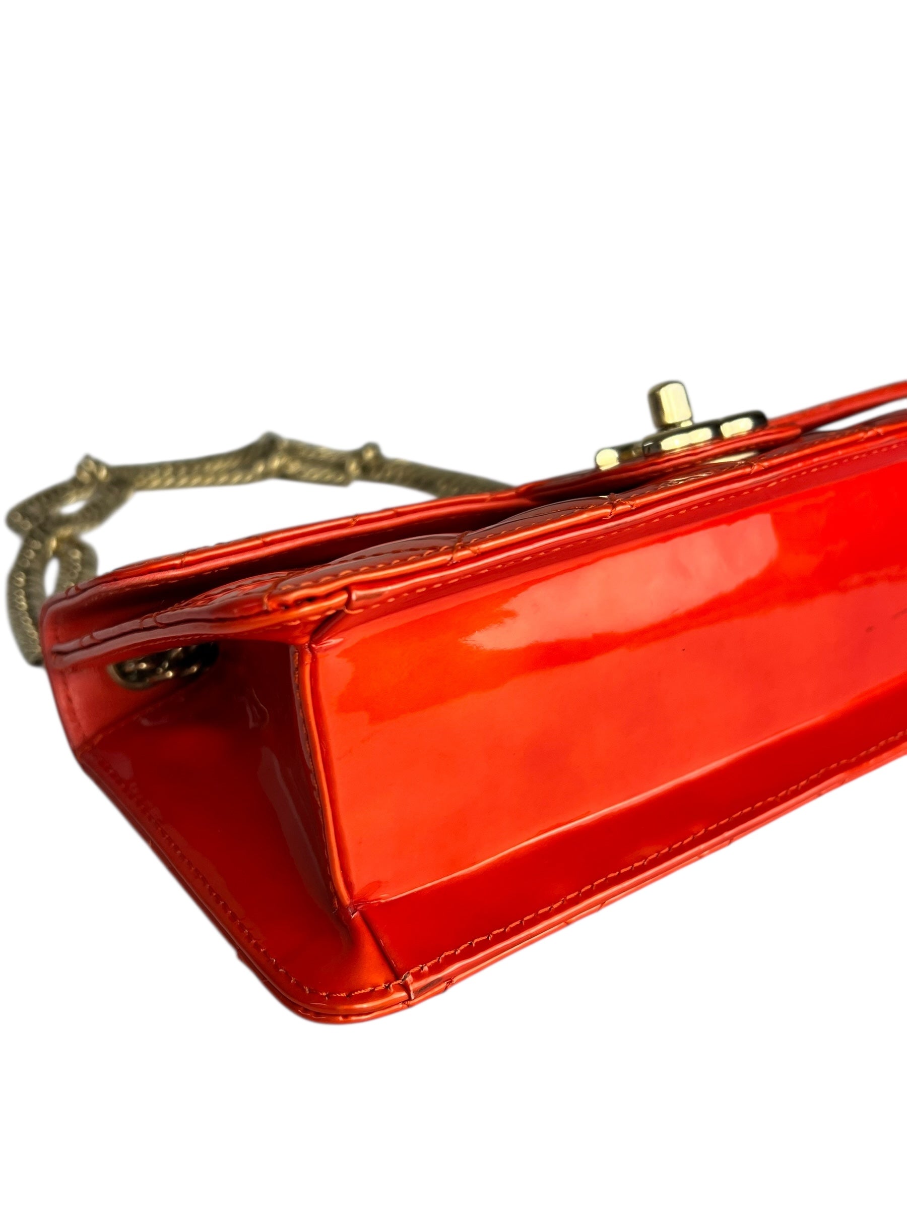 Chanel Red Metallic Evening Star Flap Bag 2008