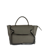 Celine Grey Grained Calfskin Belt Shoulder Bag