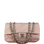 Chanel Pink Leather Small Unlimited Stitch Flap Shoulder Bag 1999
