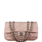 Chanel Pink Leather Small Unlimited Stitch Flap Shoulder Bag 1999