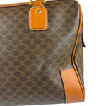 Celine Vintage Macadam Canvas Boston Bag