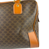Celine Vintage Macadam Canvas Boston Bag