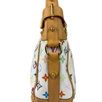 Louis Vuitton White Murakami Greta Hobo Shoulder Bag
