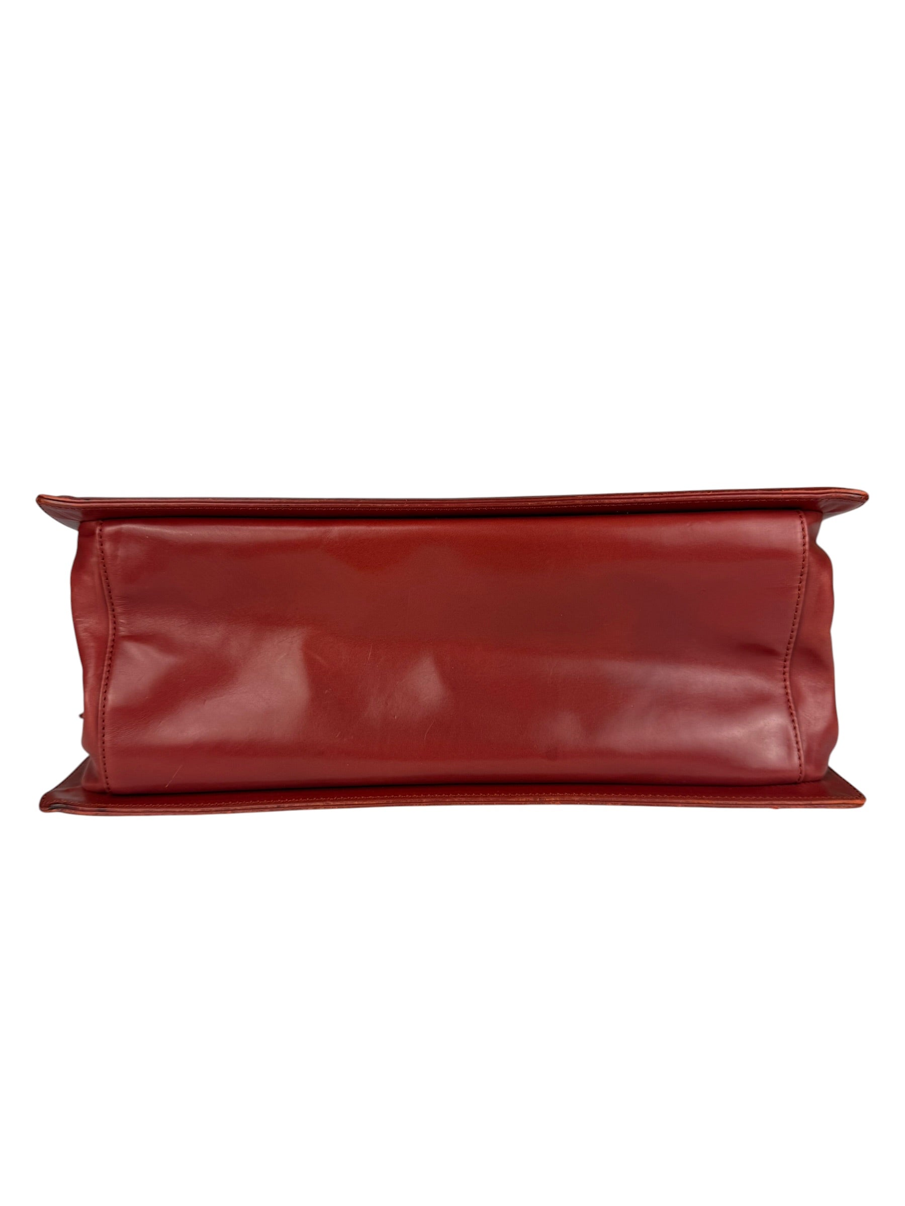 Chanel Red Leather Large Jetsetter Boy 2Way Handbag 2011