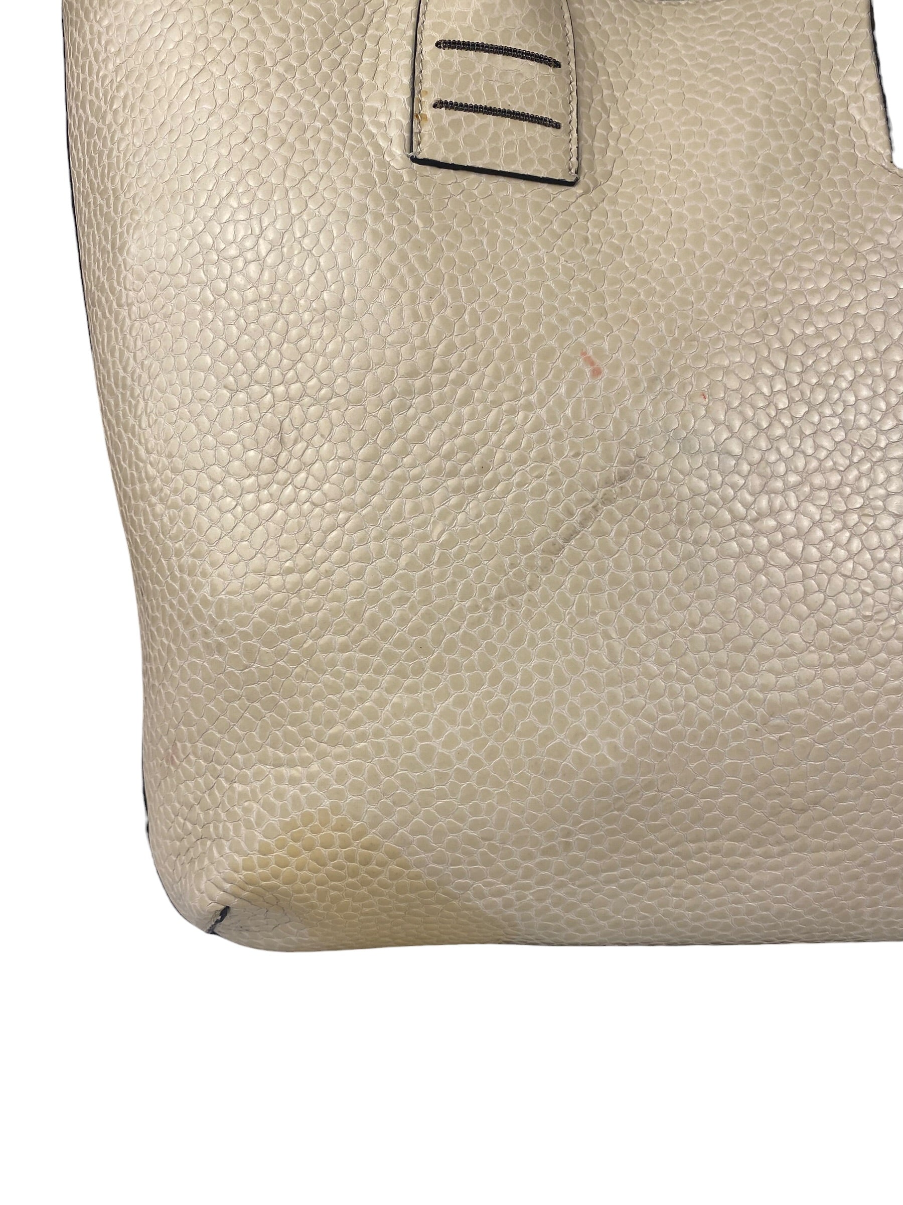 Brunello Cucinelli Cream Leather Tote