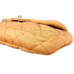 Chanel CC Flap Bag Peach Jersey Quilt
