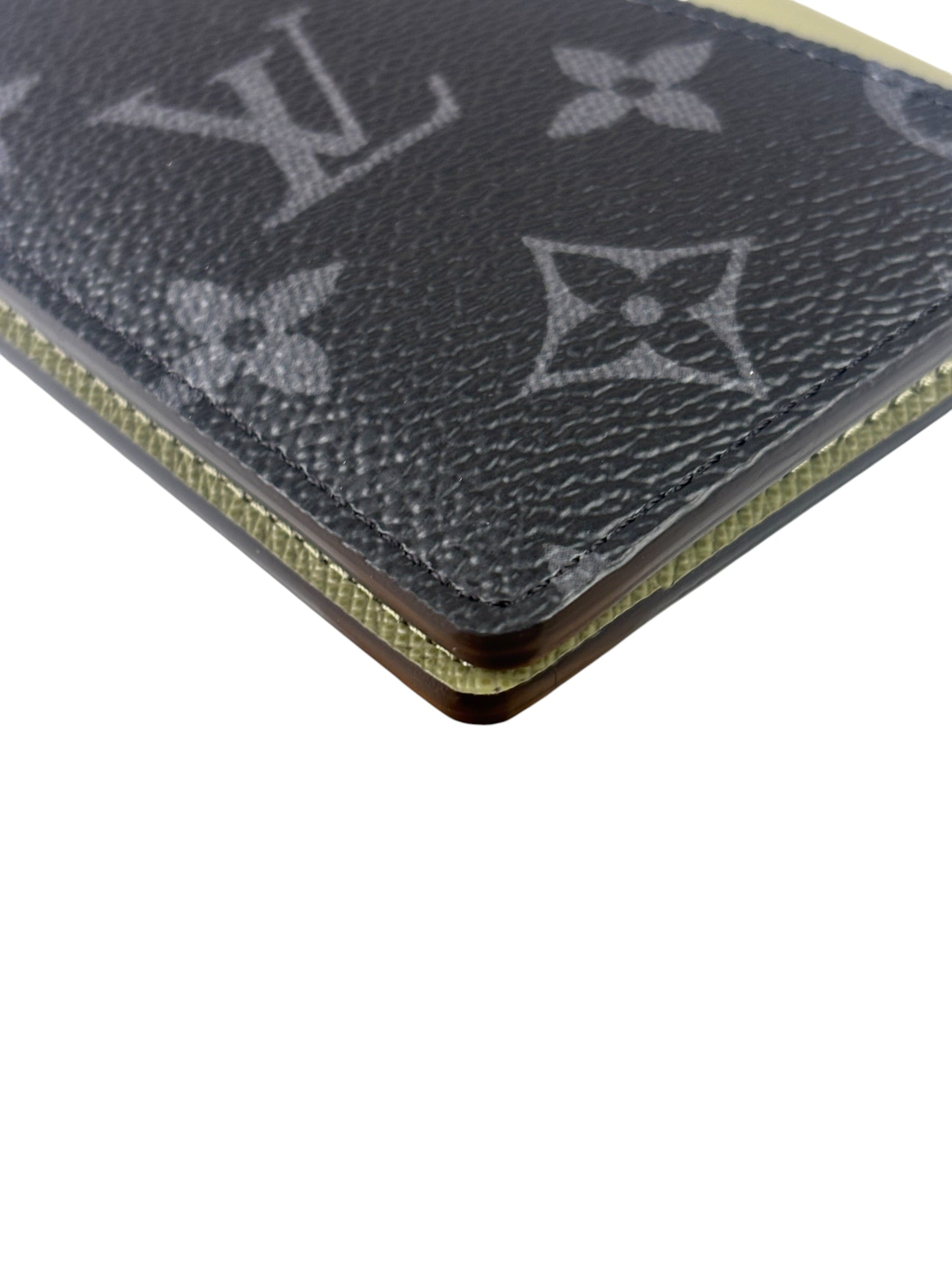 Louis Vuitton Black/Olive Monogram Bi-Fold Card Holder
