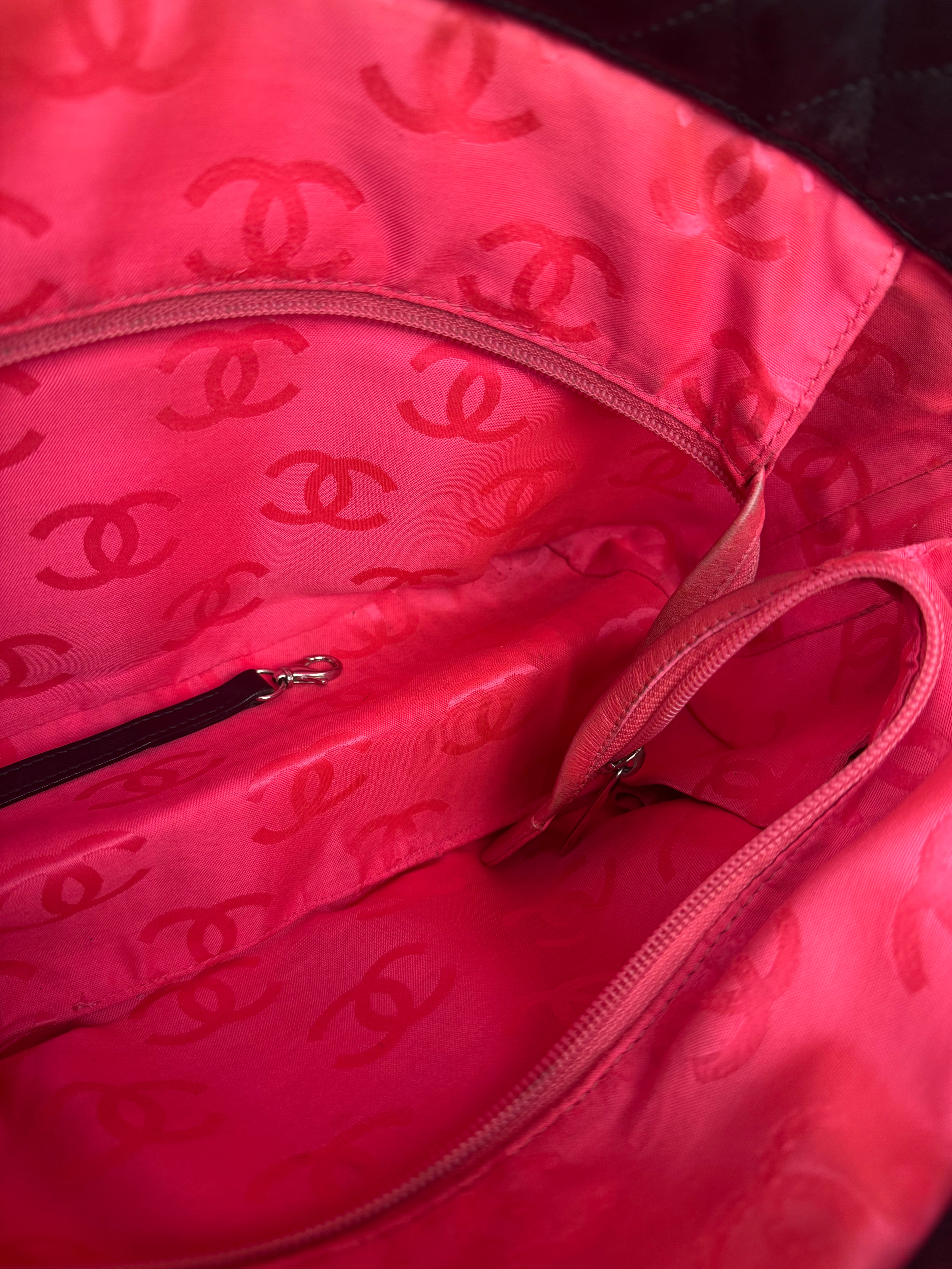 Chanel Black Quilted Leather Ligne Cambon Tote Bag 2004